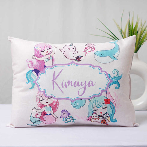 Personalized Little Mermaid Printed Pillow